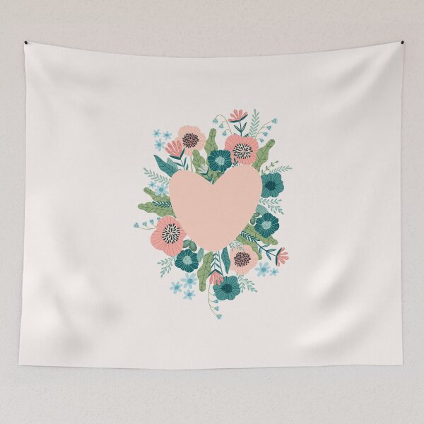 Item preview, Plant Lady Floral Heart Pastel Botanical Love designed and sold by ClassicalHollow.