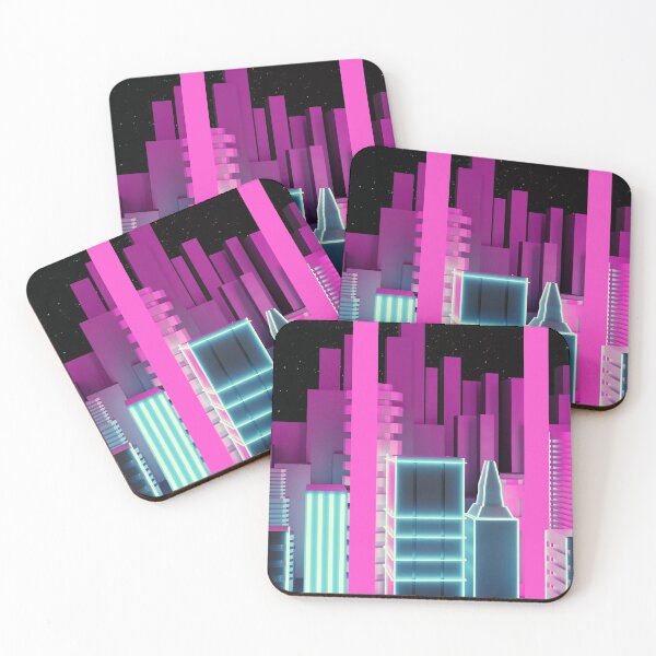 Item preview, synthwave city 2 designed and sold by occultfx.