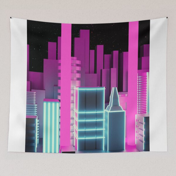 Item preview, synthwave city 2 designed and sold by occultfx.