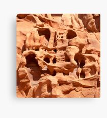 wheathered stone Canvas Print