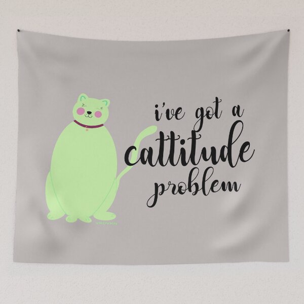 Item preview, Pussycat Cattitude Problem by VRDVKN  designed and sold by vrdvkn.