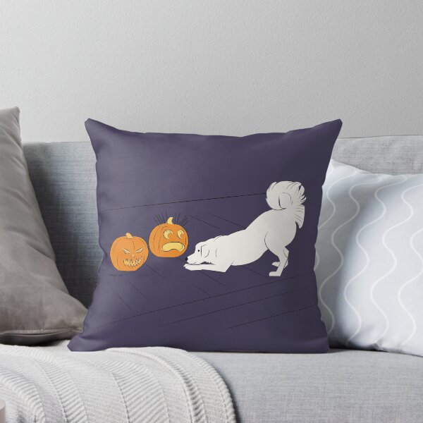 Item preview, The Great Pyrenees Halloween Pumpkin Face-off  designed and sold by caroleighdeneen.