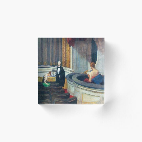 Two on the Aisle-Edward Hopper Acrylic Block