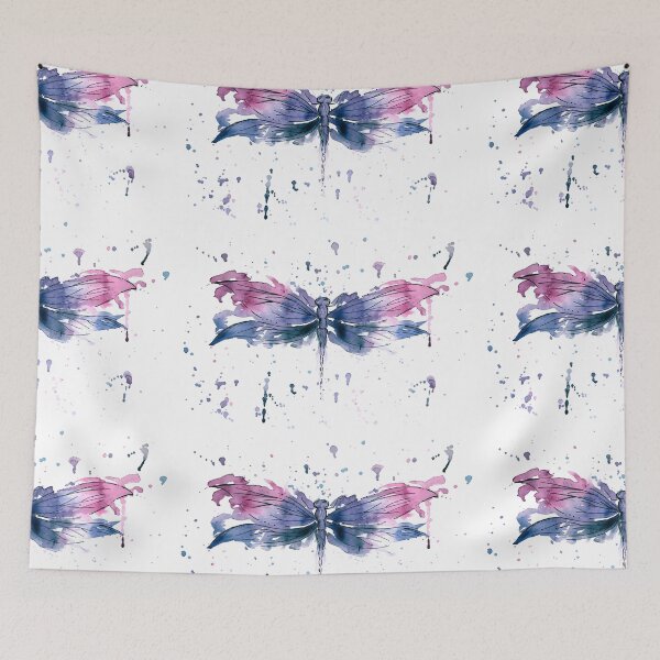 Item preview, Dragonfly Painting / Watercolor Dragonfly / Abstract art designed and sold by Alisha Watercolors.