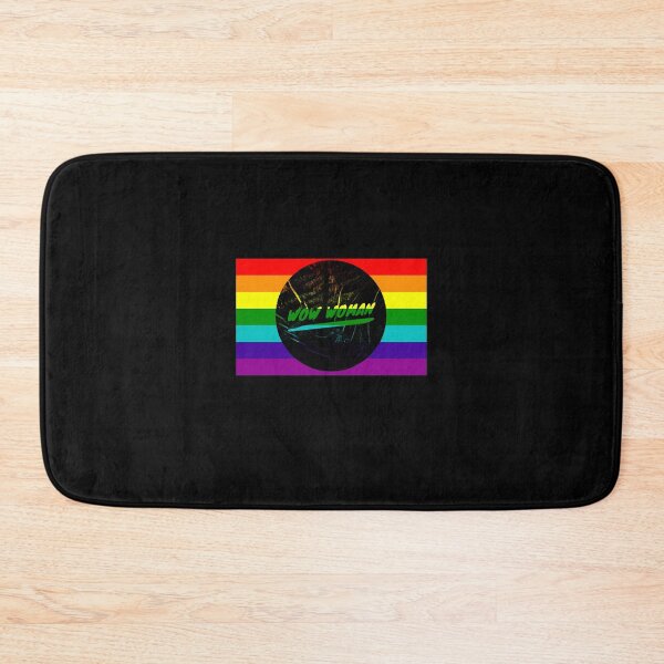 Item preview, WowWoman - Gamer Girl Pride: Gamers Supporting Each Other - Black Paint Rainbow Logo designed and sold by CloudDance.
