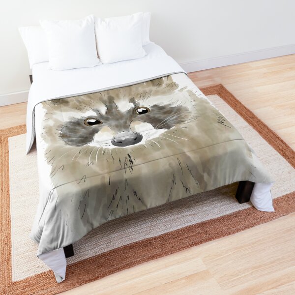 raccoon baby comforter