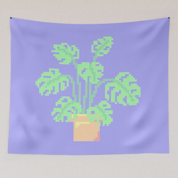 Item preview, 8-Bit Monstera designed and sold by LifeIsGooey.