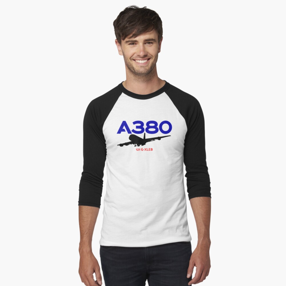 Item preview, Baseball ¾ Sleeve T-Shirt designed and sold by AvGeekCentral.