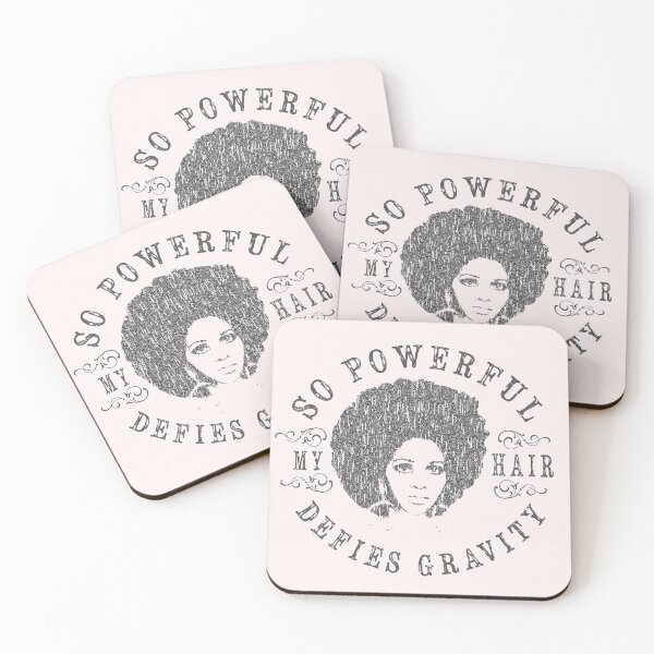Item preview, So Powerful My Hair Defies Gravity  Fashionable Funny Natural Hair Graphic Design designed and sold by trueblue0036.