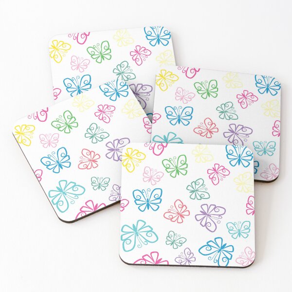 Item preview, I Love Butterflies White Background designed and sold by Sharon Schwalbe.