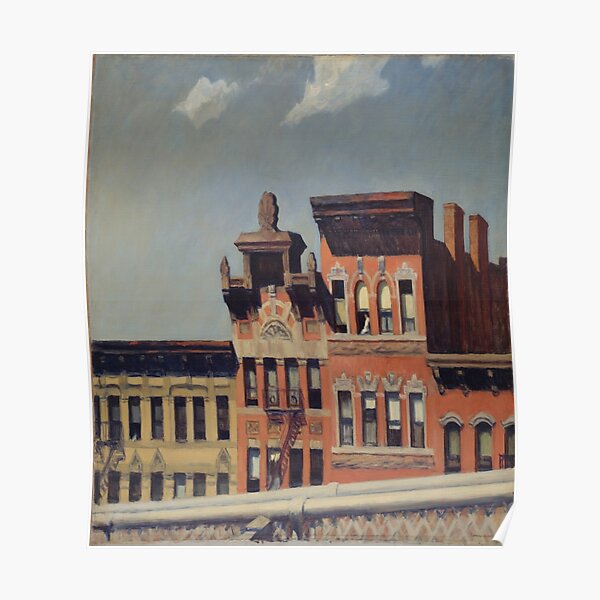 From Williamsburg Bridge Edward Hopper Poster By Lexbauer Redbubble