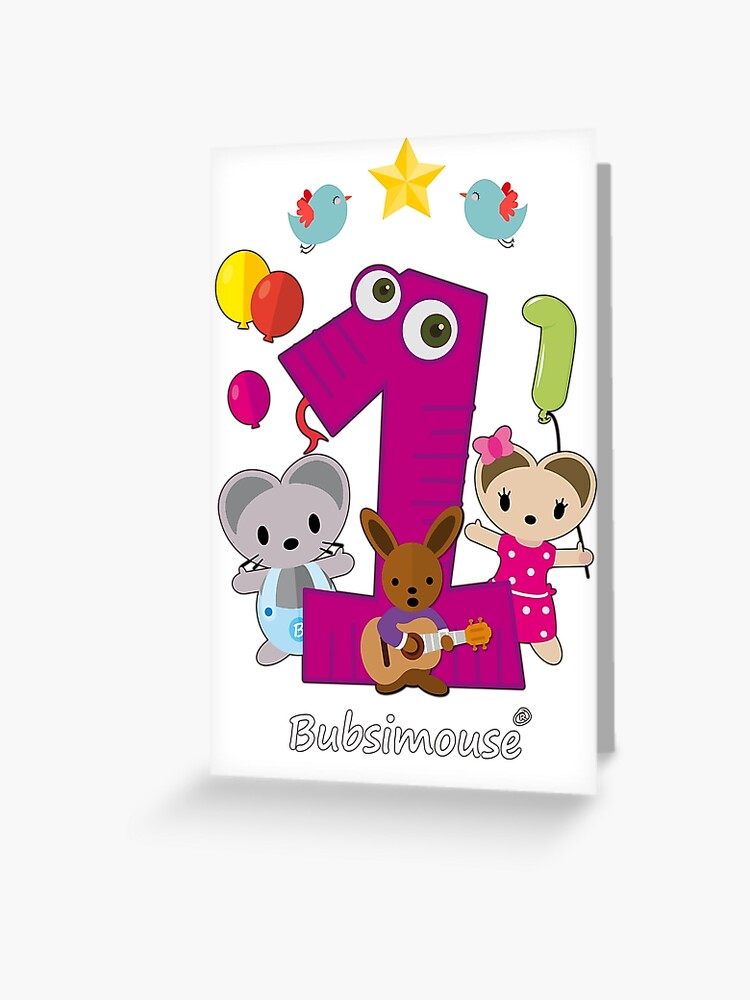 first birthday greeting card