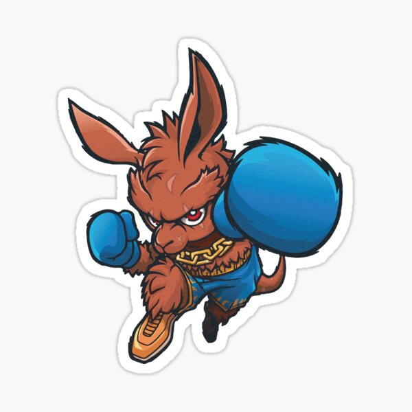 Boxing Kangaroo Stickers Redbubble