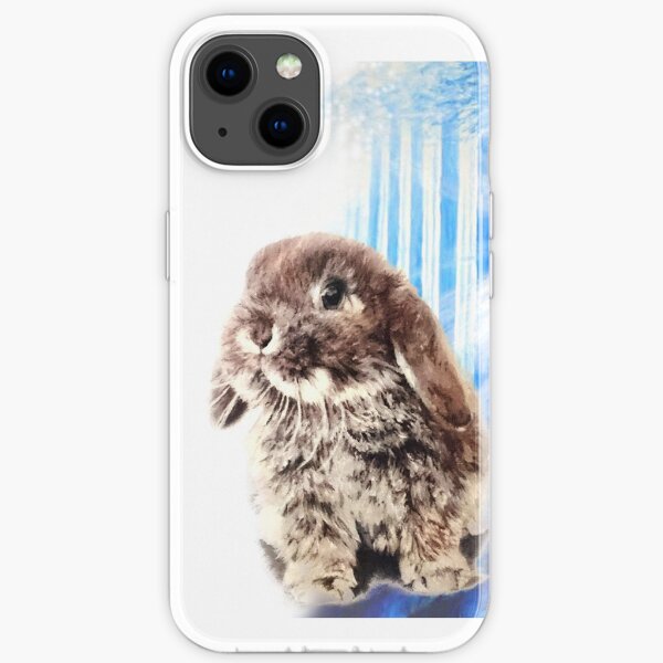 Mystical abstract bunny art iPhone Soft Case