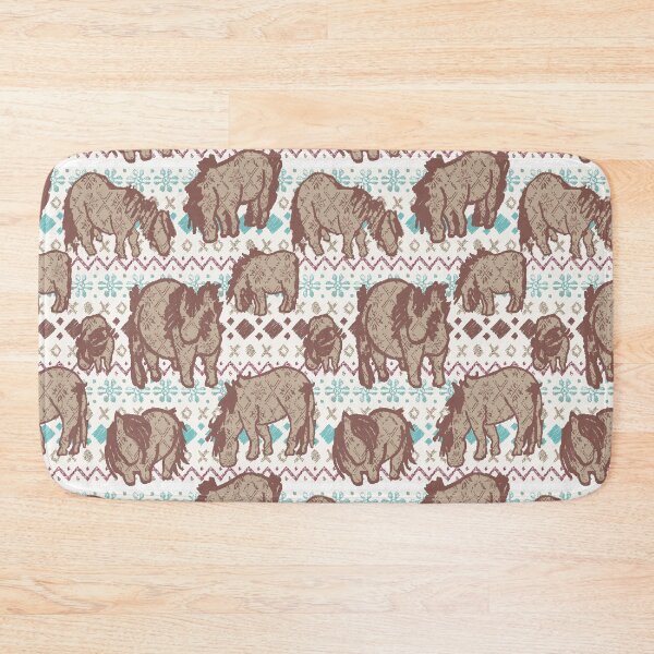 Item preview, Fairisle Shetland Ponies - Brown designed and sold by Juliewdesigns.