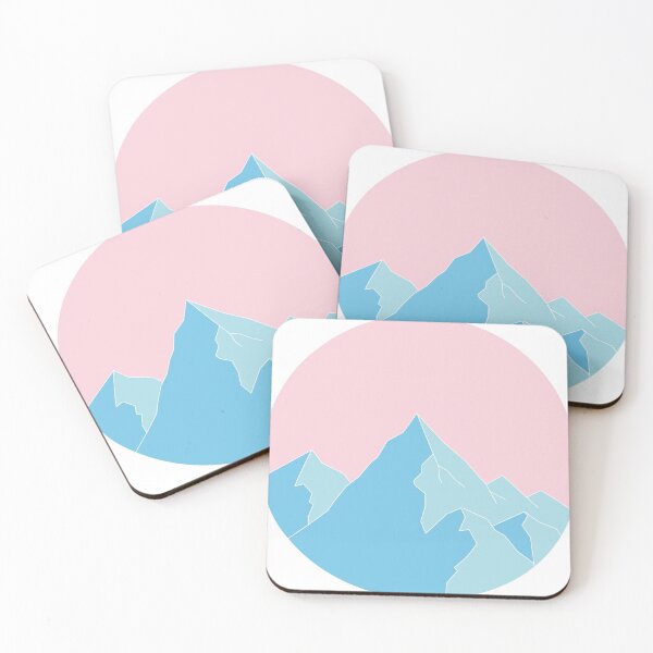 Item preview, Blue and Pink Mountain Round designed and sold by lilyysarahh.
