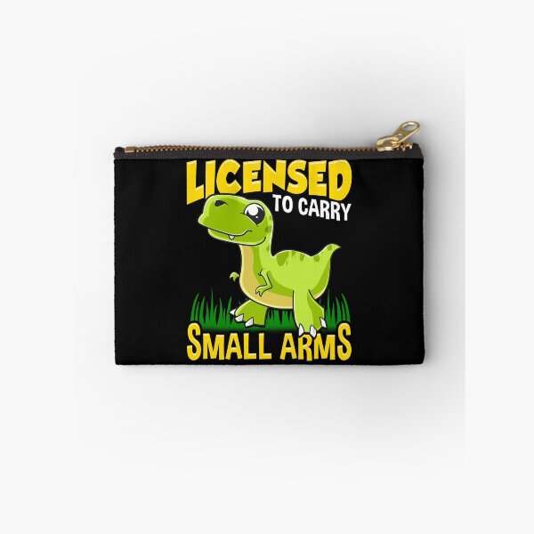 Item preview, Licensed To Carry Small Arms Funny Dinosaur Pun designed and sold by perfectpresents.