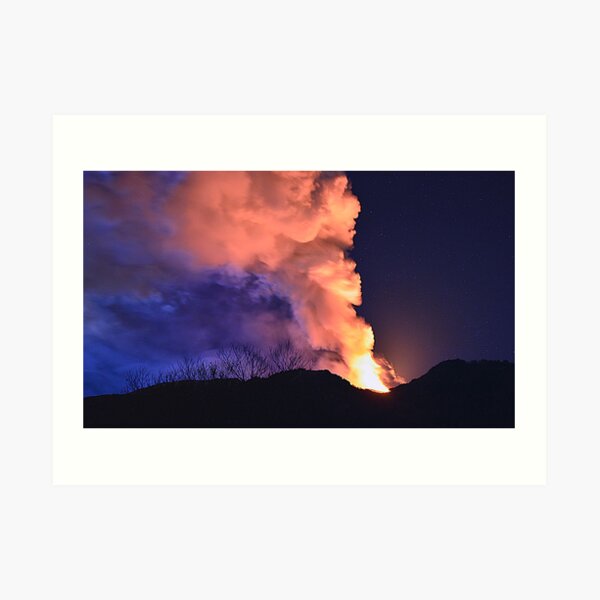 Etna show Art Print