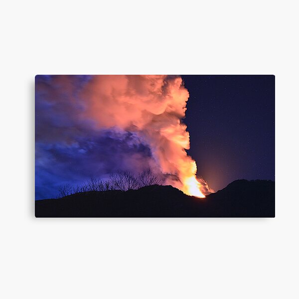 Etna show Canvas Print