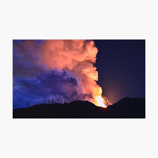 Etna show Photographic Print