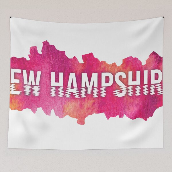 Item preview, New Hampshire pink letter waves designed and sold by Sabrina Joelle.