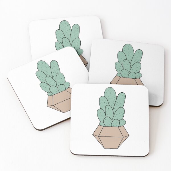 Item preview, Light Green Green Potted Cactus designed and sold by elmma design.