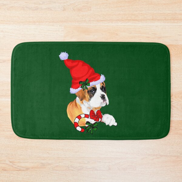 Item preview, Boxer with Santa Hat Christmas Gifts designed and sold by springdaleshops.