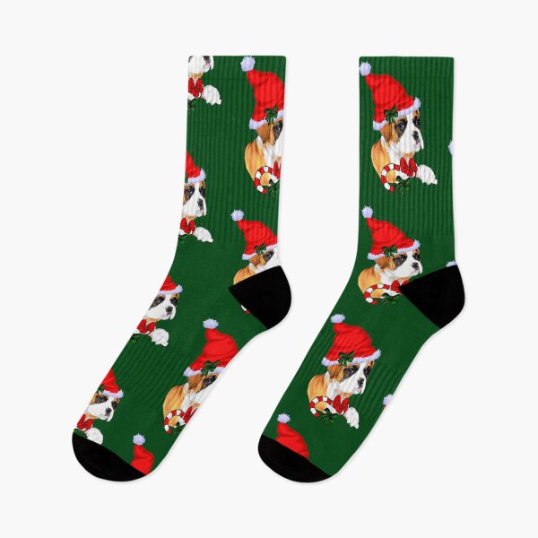 Item preview, Boxer with Santa Hat Christmas Gifts designed and sold by springdaleshops.