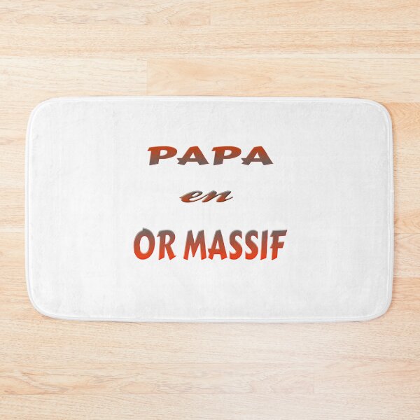Item preview, T-shirt, Fun, funny, Dad, Daddy, Gran Dad, gift, "PAPA IN GOLD MASSIF" designed and sold by Ralek.