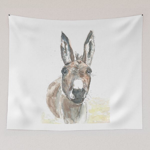 Item preview, Donkey portrait. designed and sold by DebTheZeb.