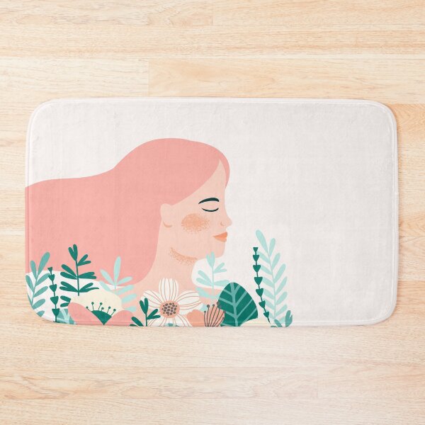 Item preview, Pink Hair Plant Lady Floral Pink Pastel Botanical Love Earth designed and sold by ClassicalHollow.