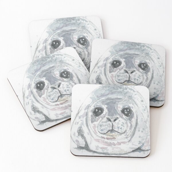 Item preview, Baby Seal portrait designed and sold by DebTheZeb.