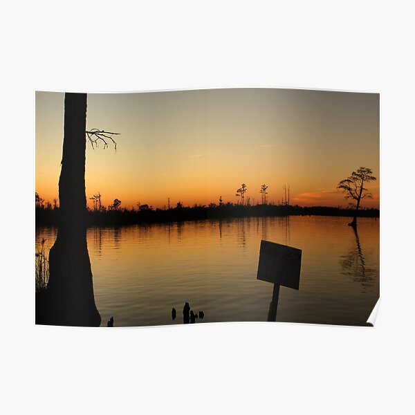West Landing Marina Sunset Poster