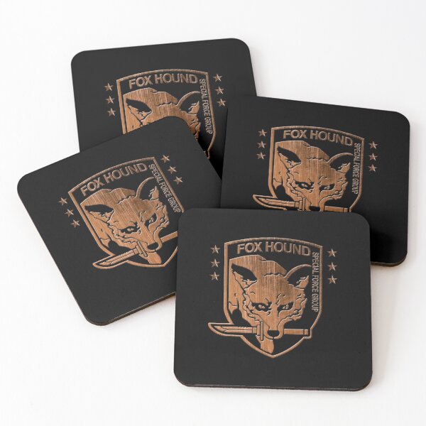 Foxhound Special Forces Group Metal Gear Solid Coasters (Set of 4)