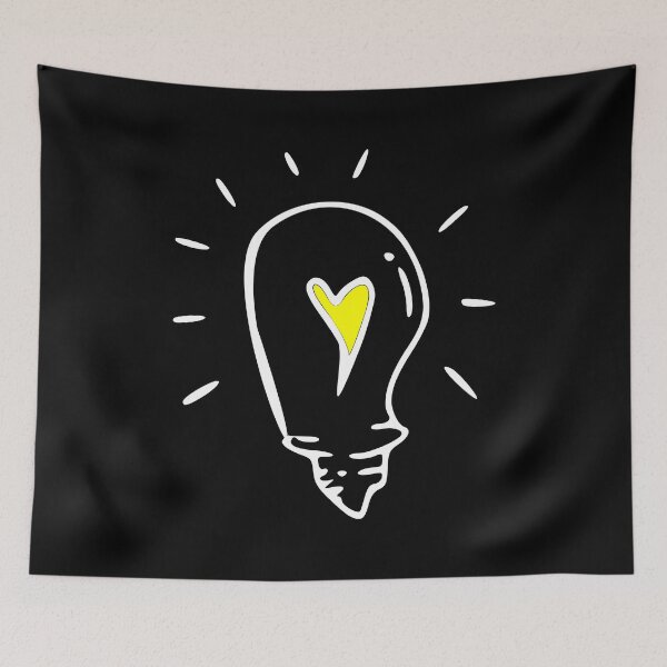 Item preview, Lightbulb with heart designed and sold by TShirtsByMs.
