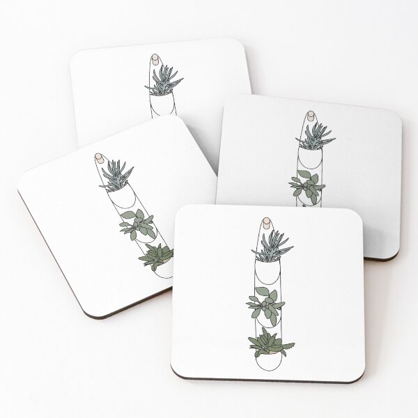 Item preview, Three Green Hanging Plants designed and sold by elmma design.