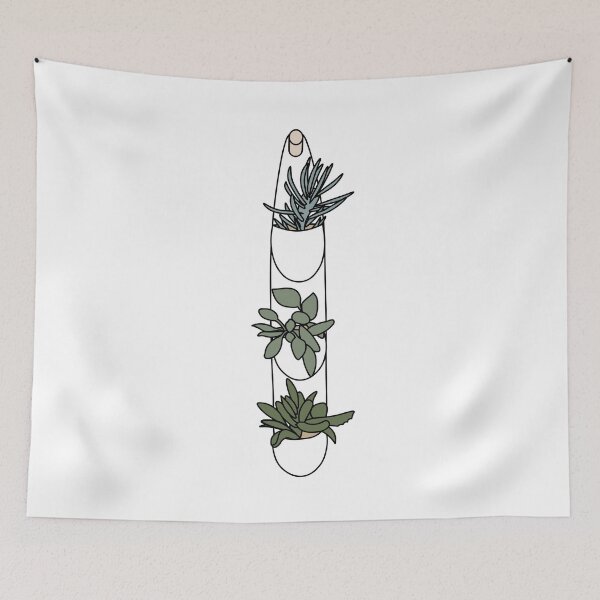 Item preview, Three Green Hanging Plants designed and sold by elmma design.