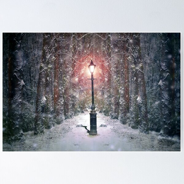 Chronicles of Narnia, snow, lamp, post, aslan, ice, HD phone