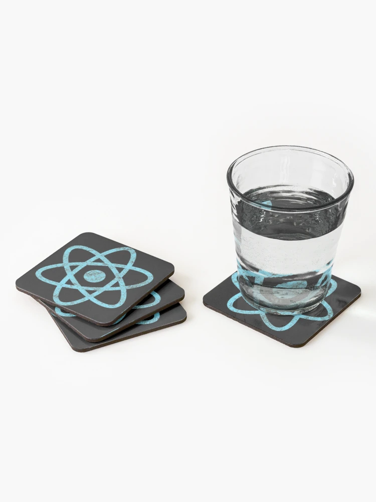 Thumbnail 2 of 5, Coasters (Set of 4), Vintage ReactJS React JS JavaScript Framework designed and sold by vladocar.