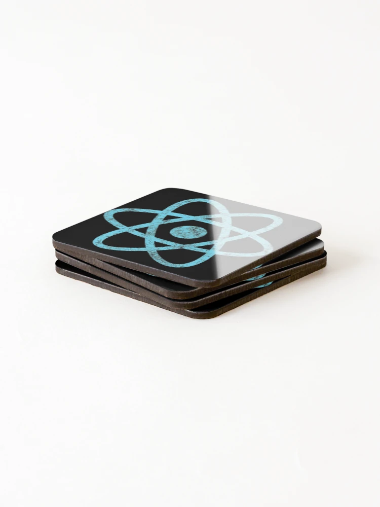 Thumbnail 4 of 5, Coasters (Set of 4), Vintage ReactJS React JS JavaScript Framework designed and sold by vladocar.