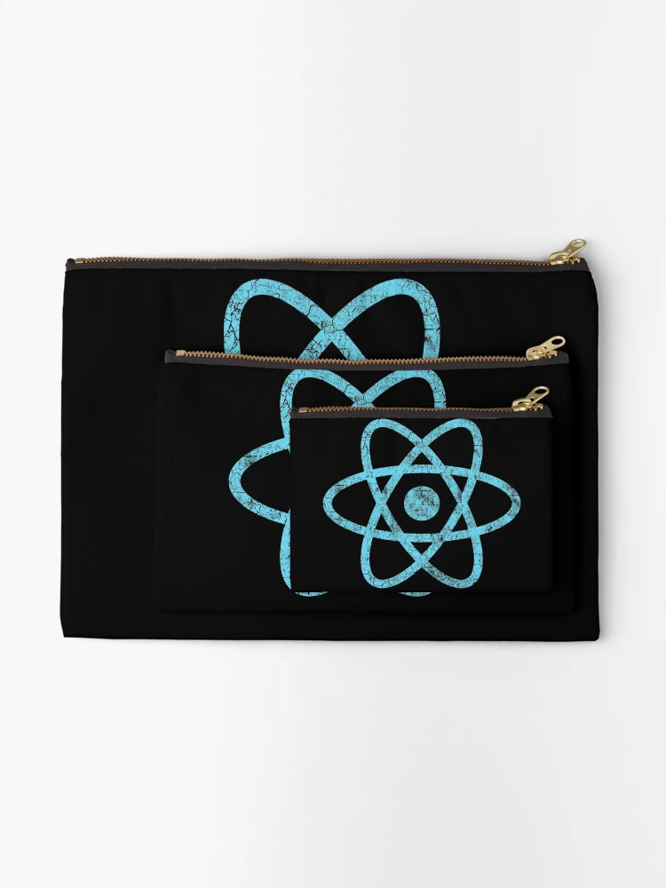 Thumbnail 2 of 4, Zipper Pouch, Vintage ReactJS React JS JavaScript Framework designed and sold by vladocar.