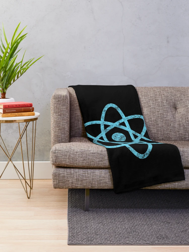 Thumbnail 2 of 6, Throw Blanket, Vintage ReactJS React JS JavaScript Framework designed and sold by vladocar.