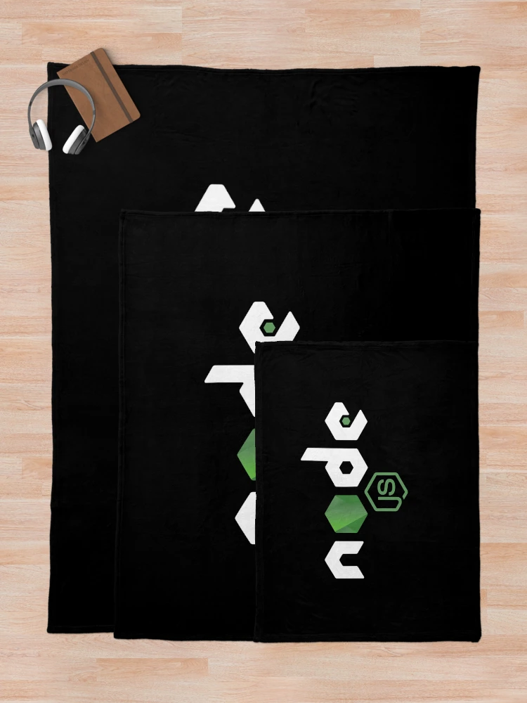 Thumbnail 5 of 6, Throw Blanket, NodeJS JavaScript Programmer designed and sold by vladocar.