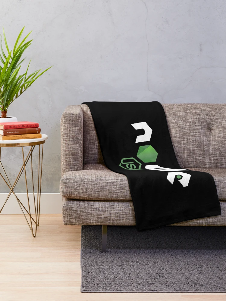 Thumbnail 2 of 6, Throw Blanket, NodeJS JavaScript Programmer designed and sold by vladocar.