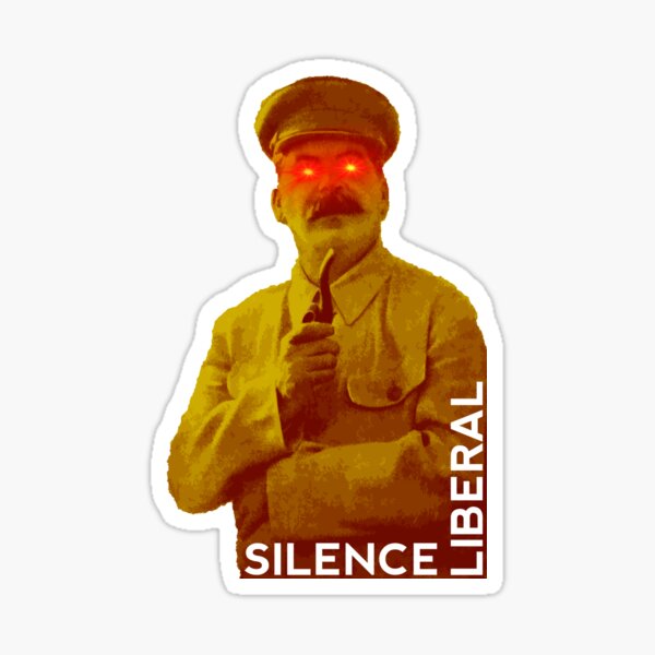 Silence liberal Sticker