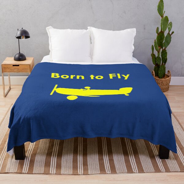 Item preview, Born to Fly Vintage Airplane with Pilot Dark Monotone designed and sold by TinyStarAmerica.
