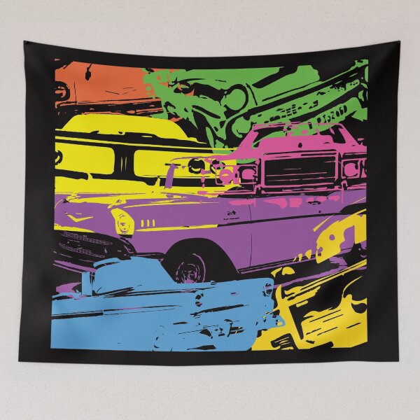 Item preview, Colorful Vintage Car Fantasy designed and sold by jazzworldquest.