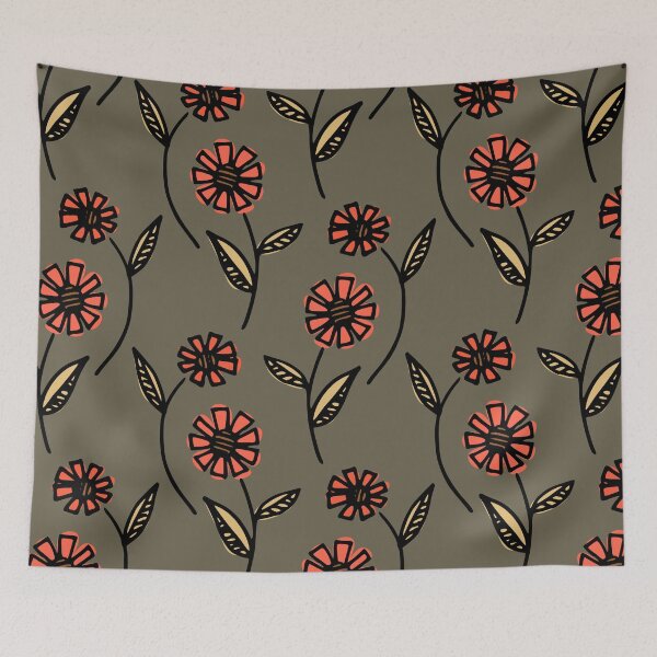 Item preview, Zinnias designed and sold by inkblotcreative.