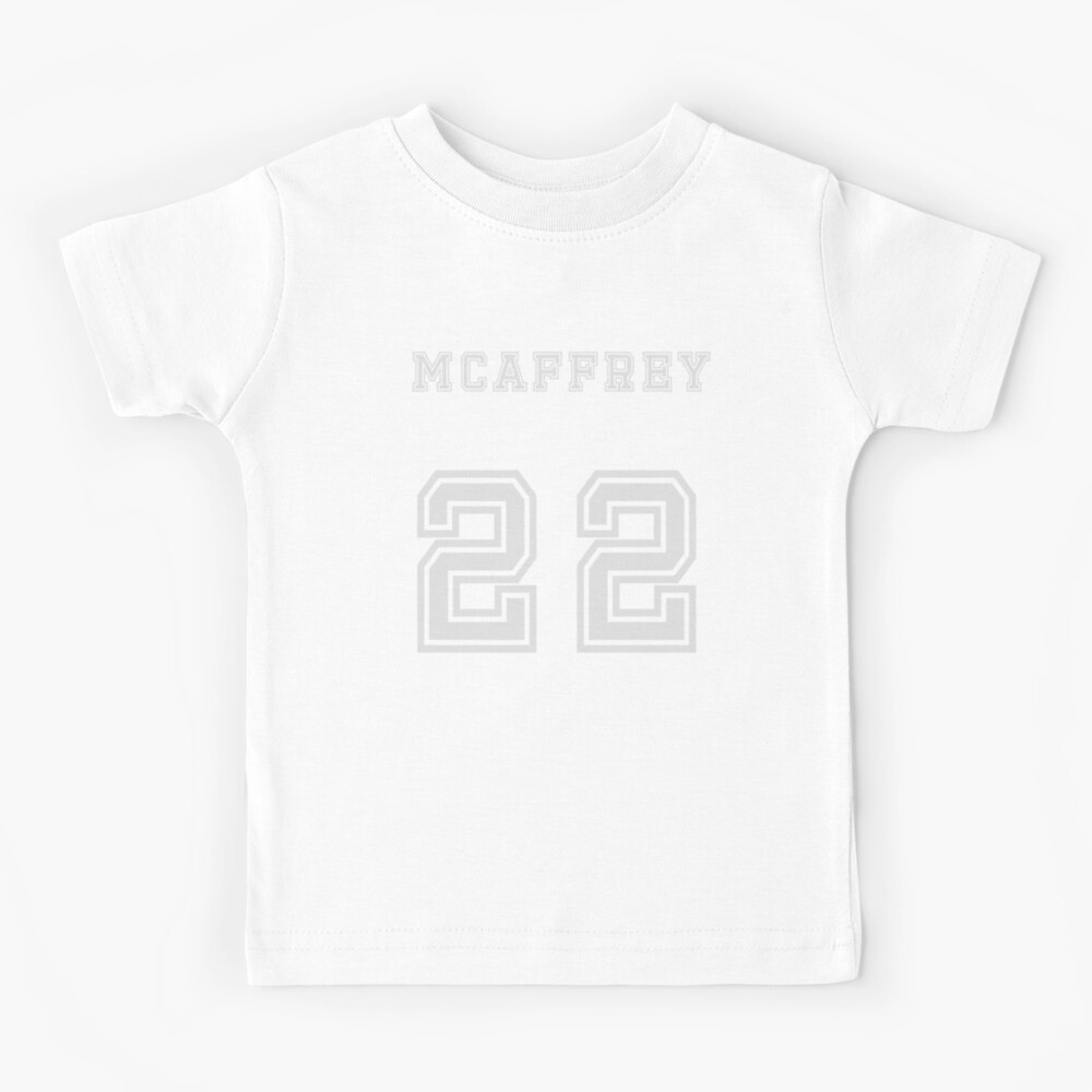 Christian McCaffrey Back-To Kids T-Shirt for Sale by RatTrapTees