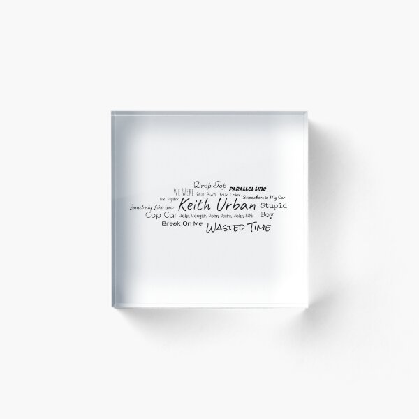 Keith Urban Acrylic Block